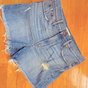 Madewell hi rise denim shorts size 31